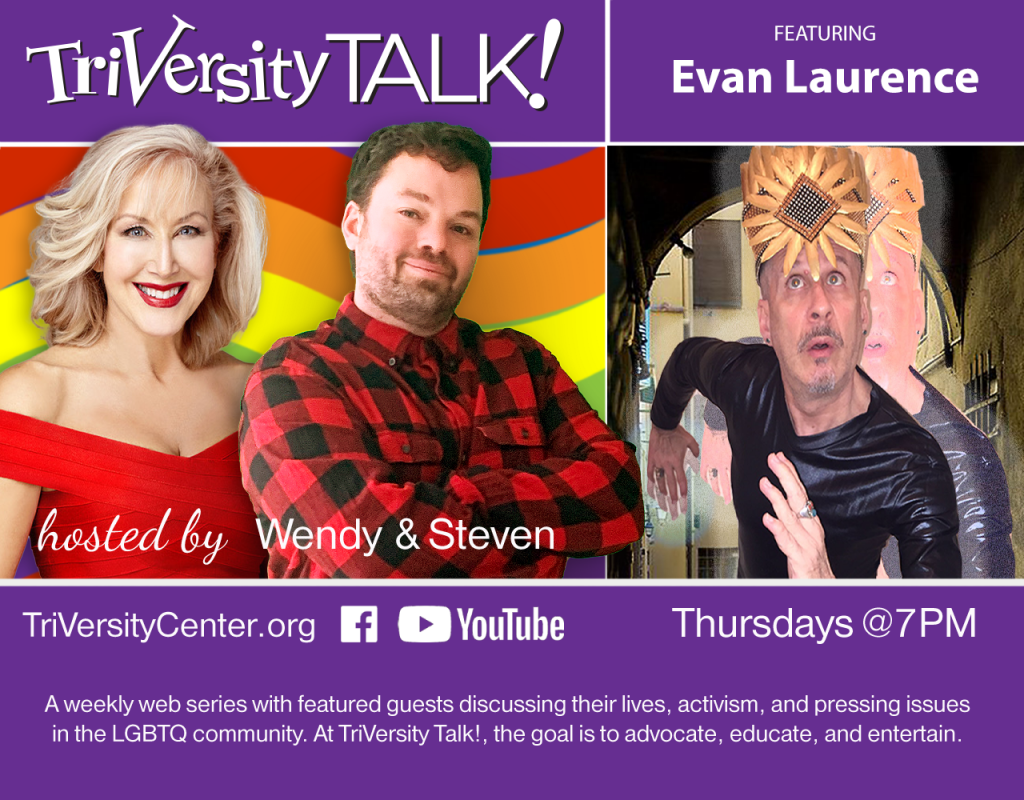 Evan Laurence Guests On TriVersity Talk! On Thursday July 22nd, 2021 at 7 PM ET