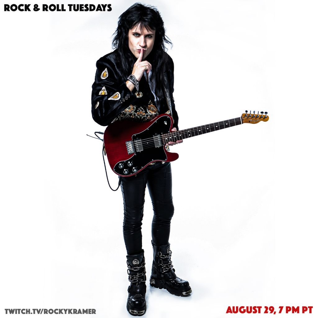 Rocky Kramer’s Rock & Roll Tuesdays Presents “The Sound Of Silence” Tuesday August 29th, 2023, 7 PM PT on Twitch